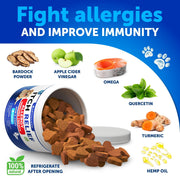 Artullano Dog Skin & Coat Soft Chews with Omega-3 Fish Oil