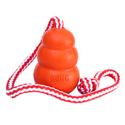 KONG Aqua Floating Retriever with Rope Dog Toy Orange Medium