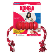 KONG Dental Dog Toy with Floss Rope Medium