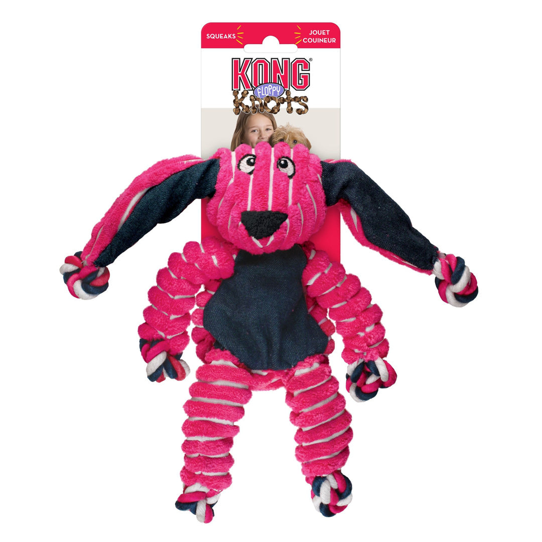 KONG Floppy Knots Bunny Dog Toy Medium/Large