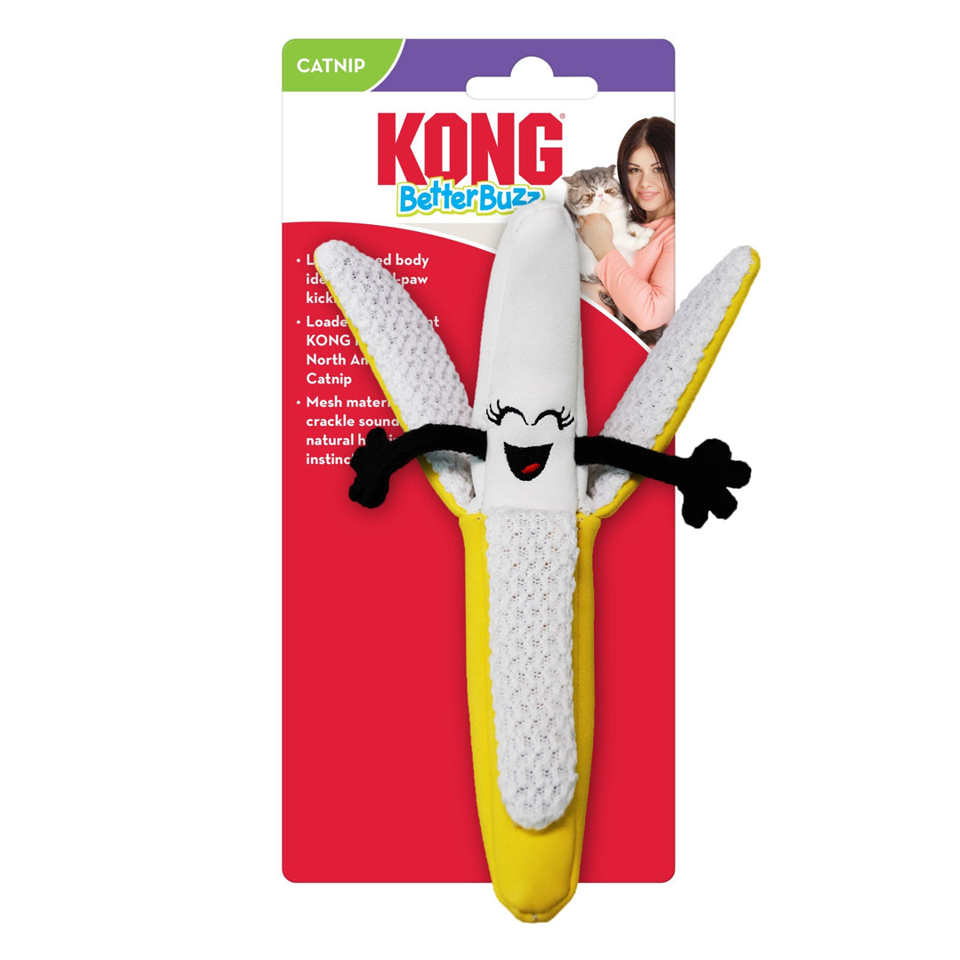 KONG Better Buzz Banana Catnip Cat Toy
