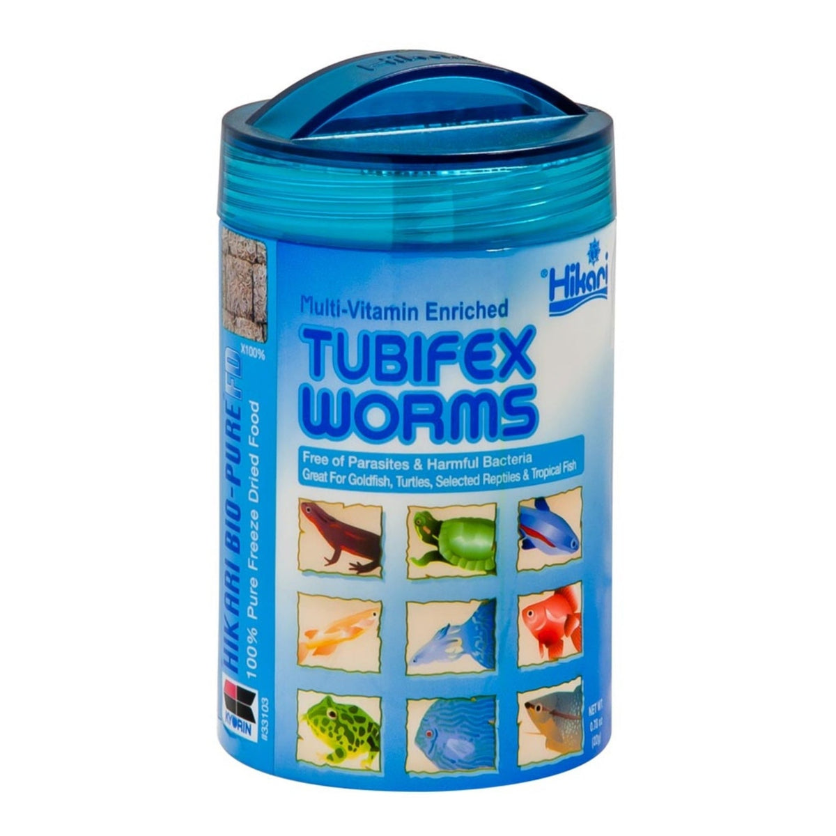 Hikari USA BioPure Tubifex Worms Freeze Dried Fish Food 1ea/0.78 oz