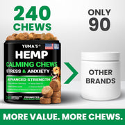 Yuma's Hemp Calming Soft Chews for Dogs – 240 Count