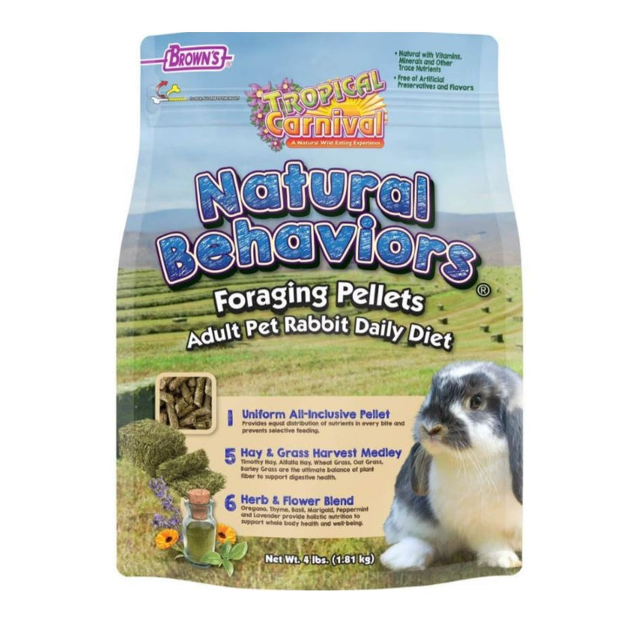 Tropical Carnival Foraging Pellets Rabbit Food 4 Lb