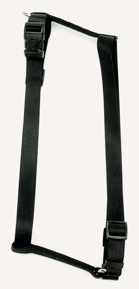 Coastal Standard Adjustable Nylon Dog Harness - Black, 18-30 in