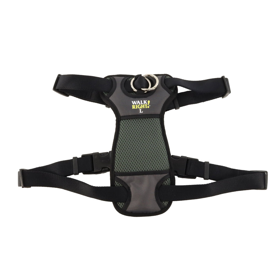 Coastal Walk Right! Front-Connect Padded Harness Black Large