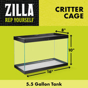Zilla Critter Cage Reptile Terrarium 1ea/5.5 gal