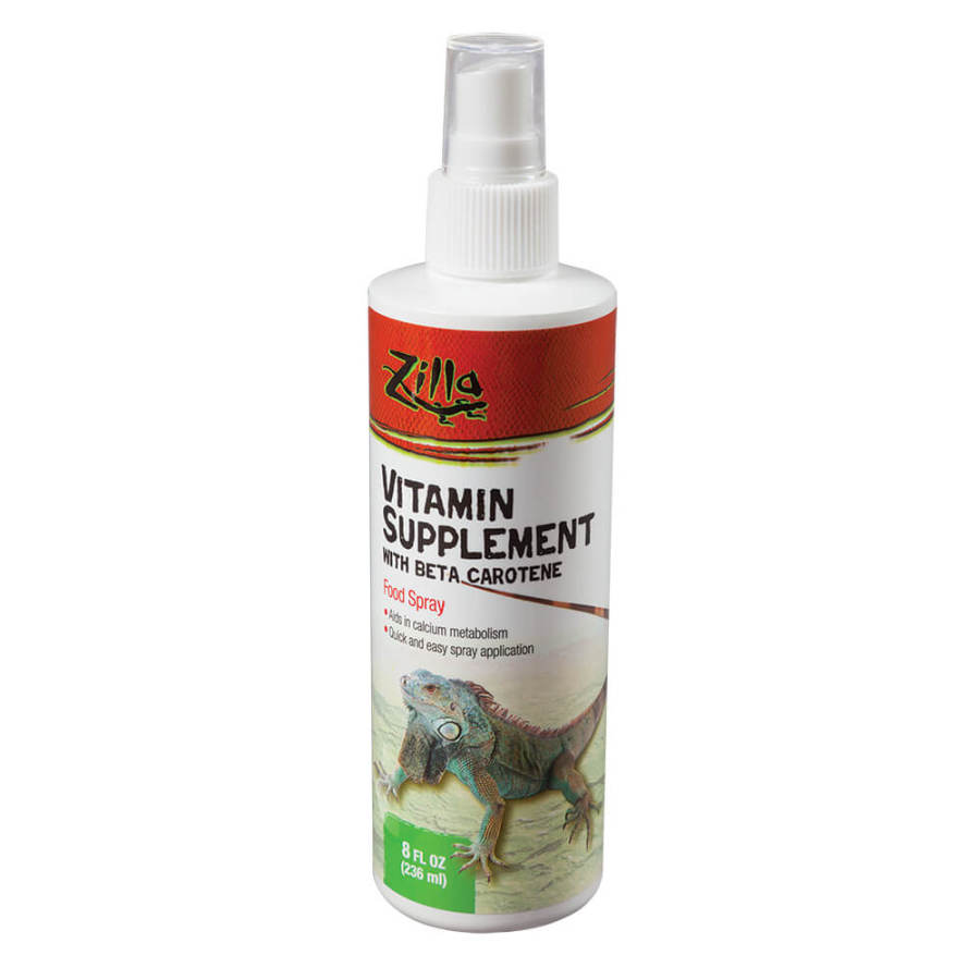 Zilla Reptile Food Spray Vitamin Supplement - 8 oz
