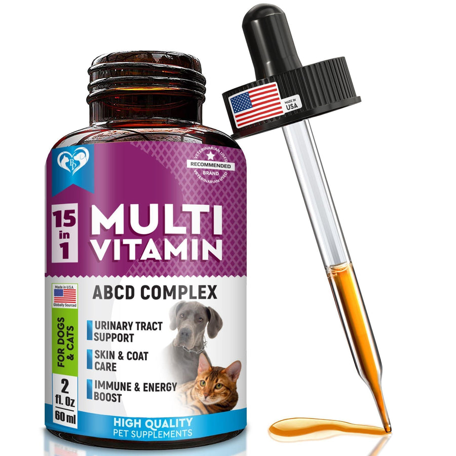Beloved Pets Cat & Dog Liquid Multivitamin with Glucosamine & Cranberry