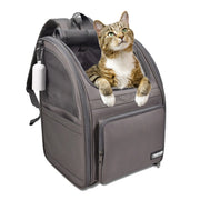 GOOPAWS Backpack Dog & Cat Carrier for Pets Up to 25 lbs