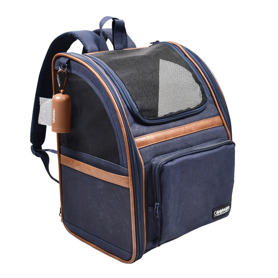 GOOPAWS Soft Dog & Cat Backpack Carrier – Up to 25 lbs available at Pristine Pet Supply - image 1