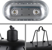 15" Dual Reptile Light Fixture with 100W UVA UVB & Ceramic Heat Lamp