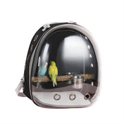 Breathable Bird Backpack Carrier – Ventilated Travel Bag for Parrots & Small Birds