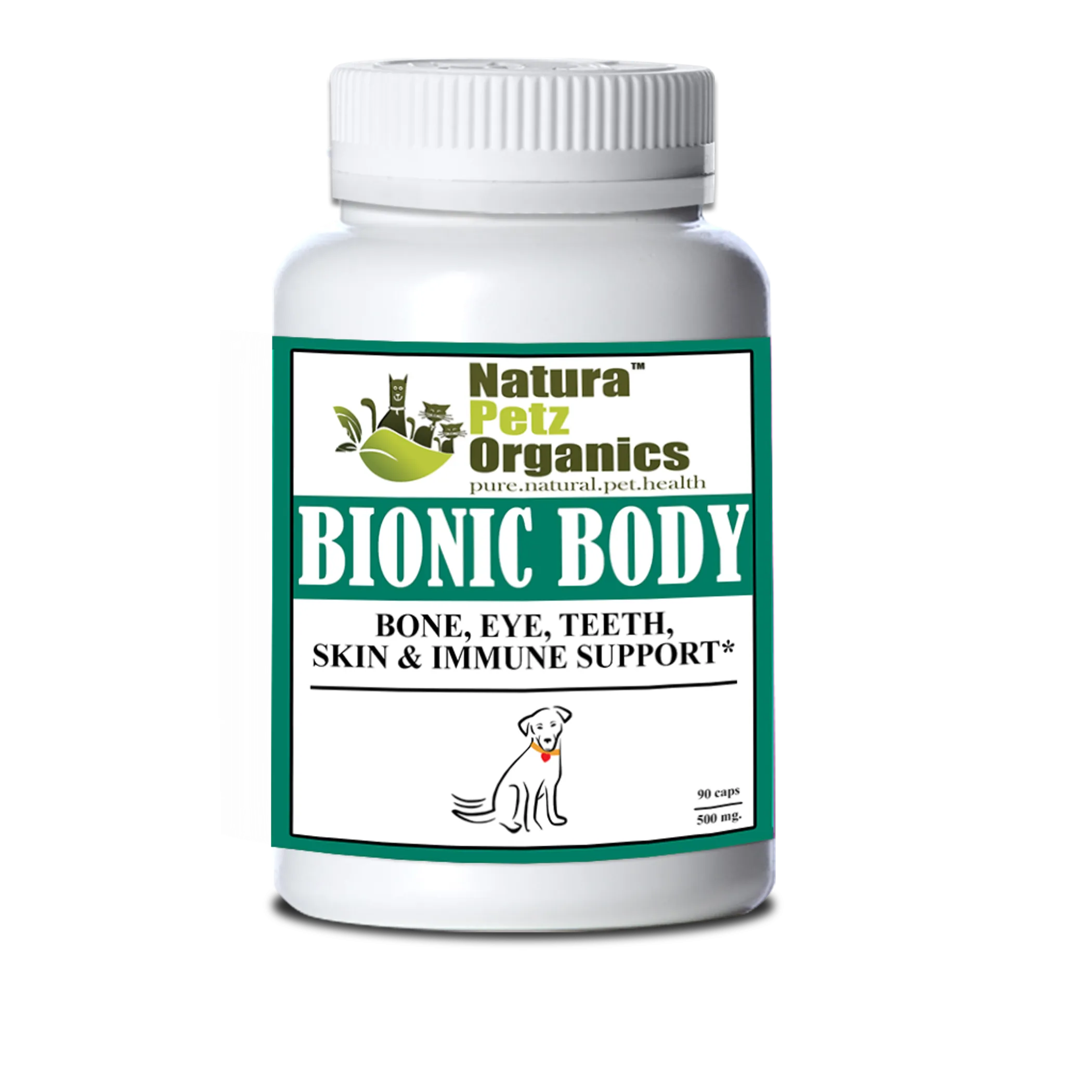 Bionic Body Pet Supplement – Immune, Bone, Joint, Skin & Digestive Support for Dogs & Cats