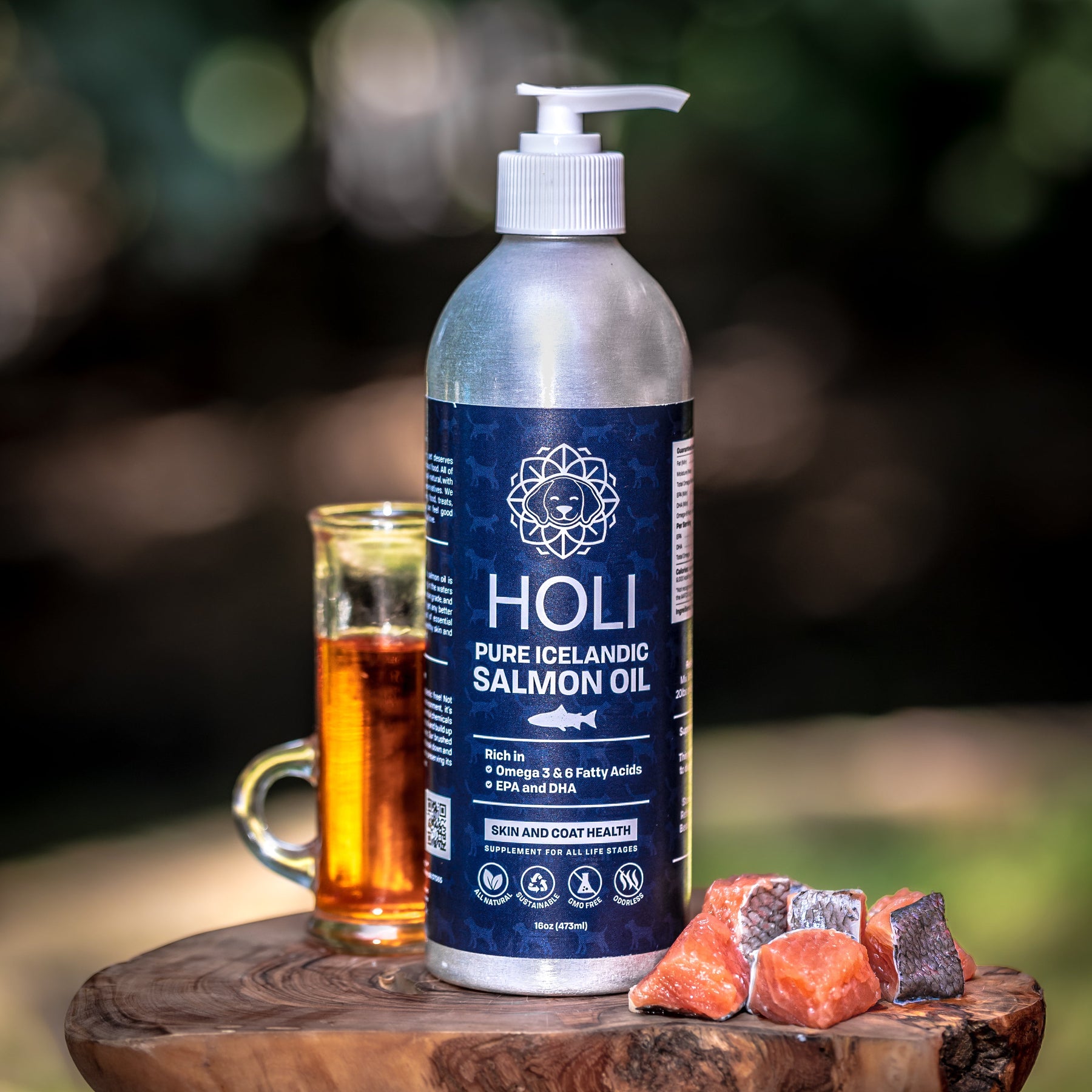 HOLI Icelandic Salmon Oil for Dogs | Extra Virgin - Pristine Pet Supply