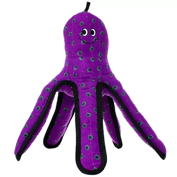 Tuffy Ocean Creatures Purple Pete Durable Dog Toy