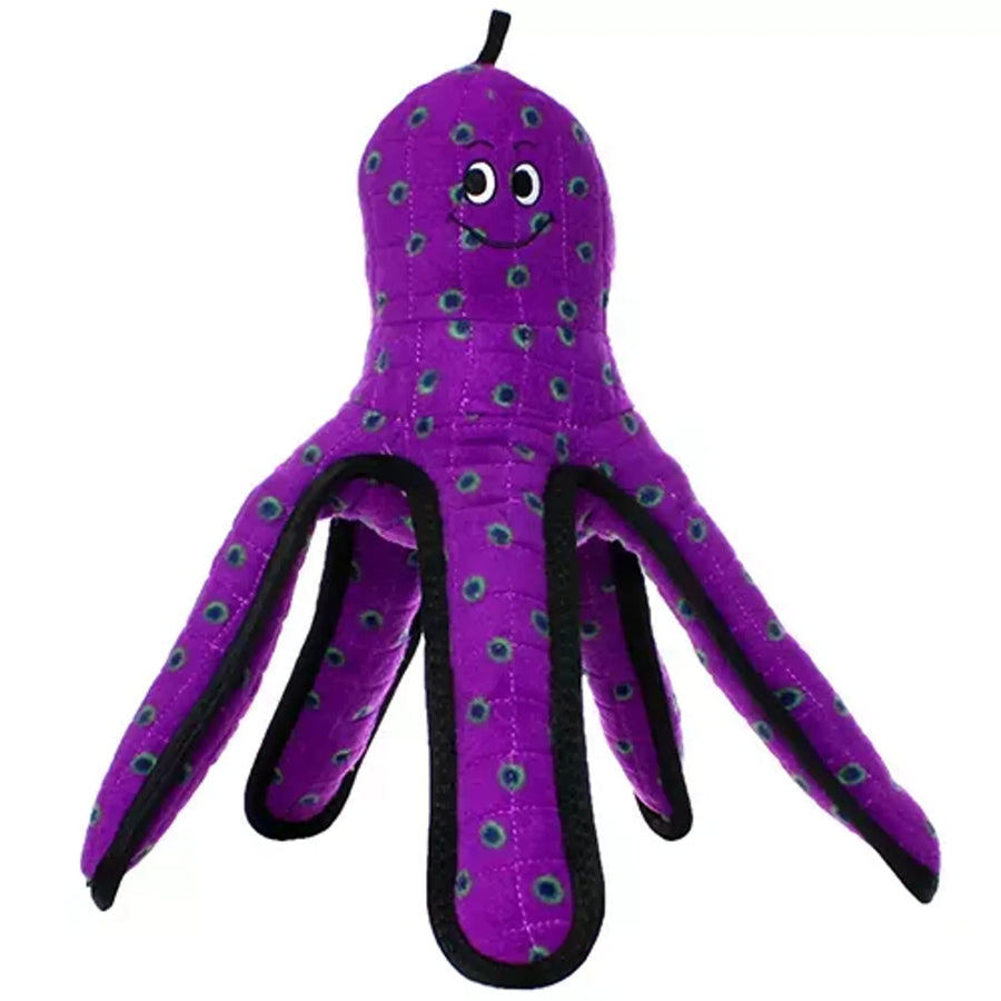 Tuffy Ocean Creatures Purple Pete Durable Dog Toy available at Pristine Pet Supply - image 1
