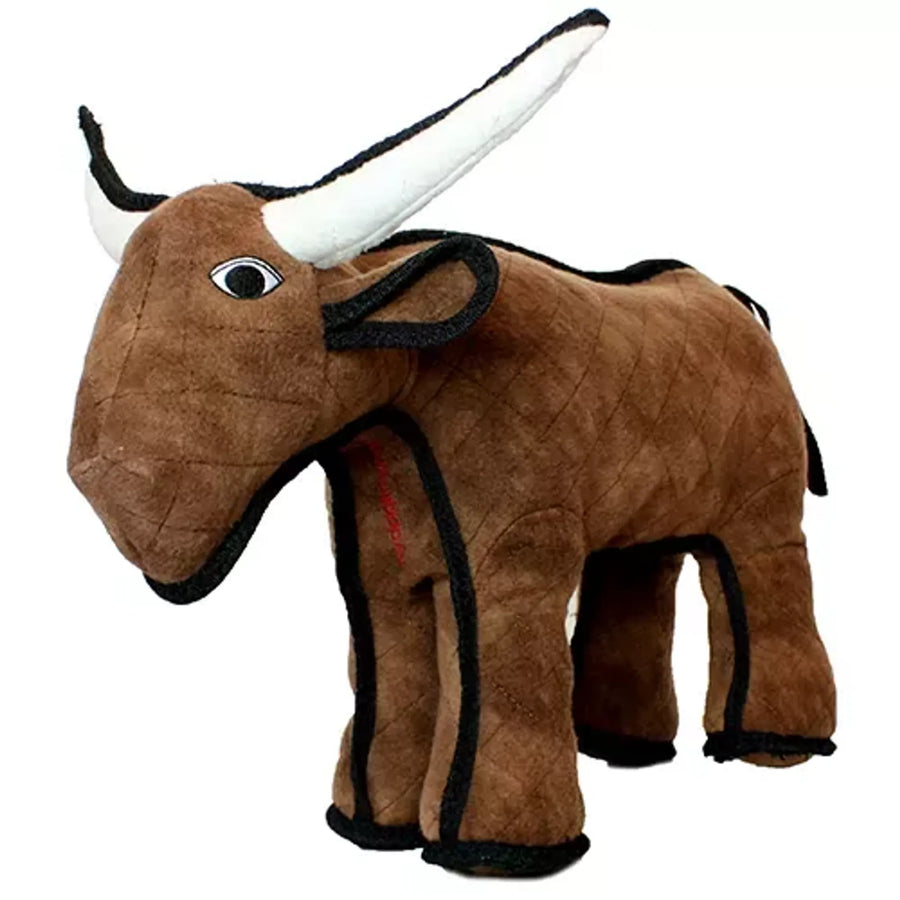 Tuffy Barnyard Bull Durable Dog Toy available at Pristine Pet Supply - image 1