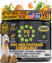 Googipet 10-in-1 Multivitamin Chews for Dogs – Chicken, 90 Count