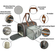Mr. Peanut's Gold Series Standard Size Expandable Pet Carrier available at Pristine Pet Supply - image 12