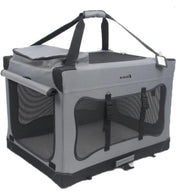 Mr. Peanut's Foldable Soft-Sided Portable Pet Crate – Lightweight Travel Carrier with Aluminum Frame