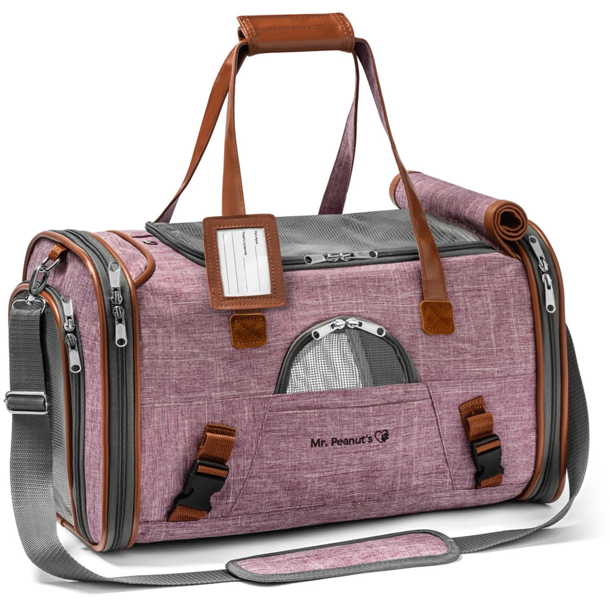 Mr. Peanut's Gold Series Airline-Approved Pet Carrier – Soft-Sided Travel Carrier for Dogs, Cats & Small Pets