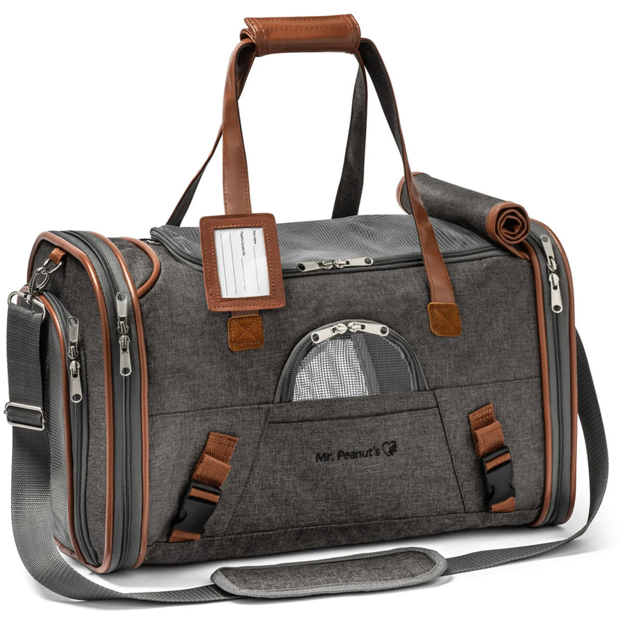 Mr. Peanut's Gold Series Airline-Approved Pet Carrier – Soft-Sided Travel Carrier for Dogs, Cats & Small Pets available at Pristine Pet Supply - image 1