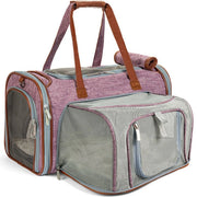 Mr. Peanut's Gold Series Mini Expandable Pet Carrier – Airline-Approved Soft-Sided Travel Carrier for Dogs, Cats & Small Pets
