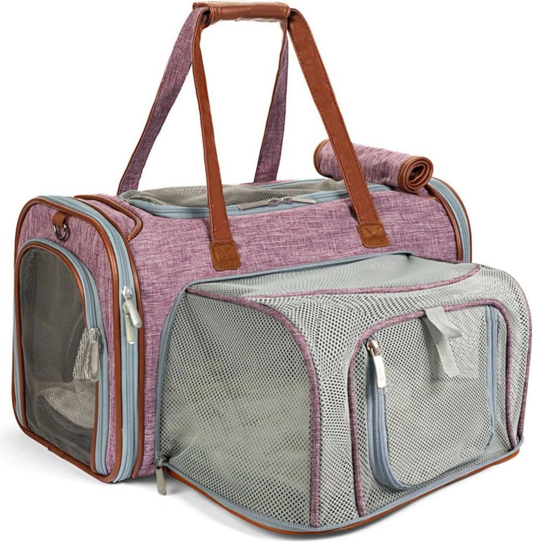 Mr. Peanut's Gold Series Mini Expandable Pet Carrier – Airline-Approved Soft-Sided Travel Carrier for Dogs, Cats & Small Pets