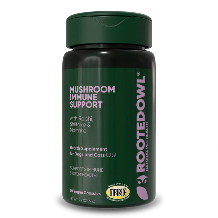Rooted Owl Pet Supplements Mushroom Immune Support