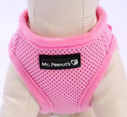 Mr. Peanut's PupTrek Soft Mesh Pet Harness with Matching Leash – Adjustable, Breathable, Choke-Free