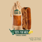 Yak9 Chews 100% Yak Milk Chews for Dogs