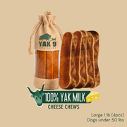 Yak9 Chews 100% Yak Milk Chews for Dogs