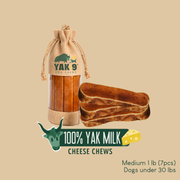 Yak9 Chews 100% Yak Milk Chews for Dogs