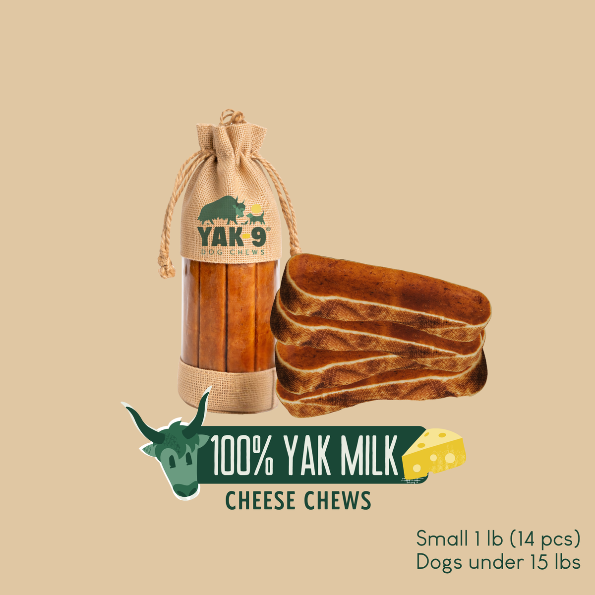 Yak9 Chews 100% Yak Milk Chews for Dogs