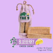 Yak9 Chews Blueberry Yak Chews for Dogs