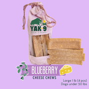 Yak9 Chews Blueberry Yak Chews for Dogs