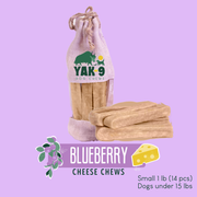 Yak9 Chews Blueberry Yak Chews for Dogs