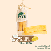 Yak9 Chews Coconut Yak Milk Chews for Dogs