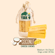 Yak9 Chews Coconut Yak Milk Chews for Dogs