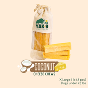 Yak9 Chews Coconut Yak Milk Chews for Dogs
