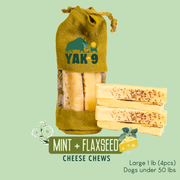 Yak9 Chews Flaxseed Yak Chews for Dogs