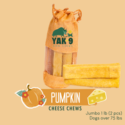 Yak9 Chews Pumpkin Yak Chews for Dogs