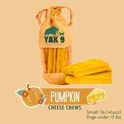 Yak9 Chews Pumpkin Yak Chews for Dogs