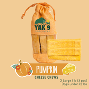 Yak9 Chews Pumpkin Yak Chews for Dogs