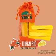 Yak9 Chews Turmeric Yak Milk Chews for Dogs