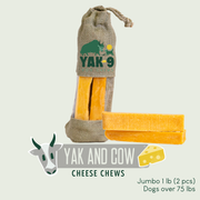 Yak9 Chews Yak and Cow Milk Chews for Dogs