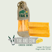 Yak9 Chews Yak and Cow Milk Chews for Dogs
