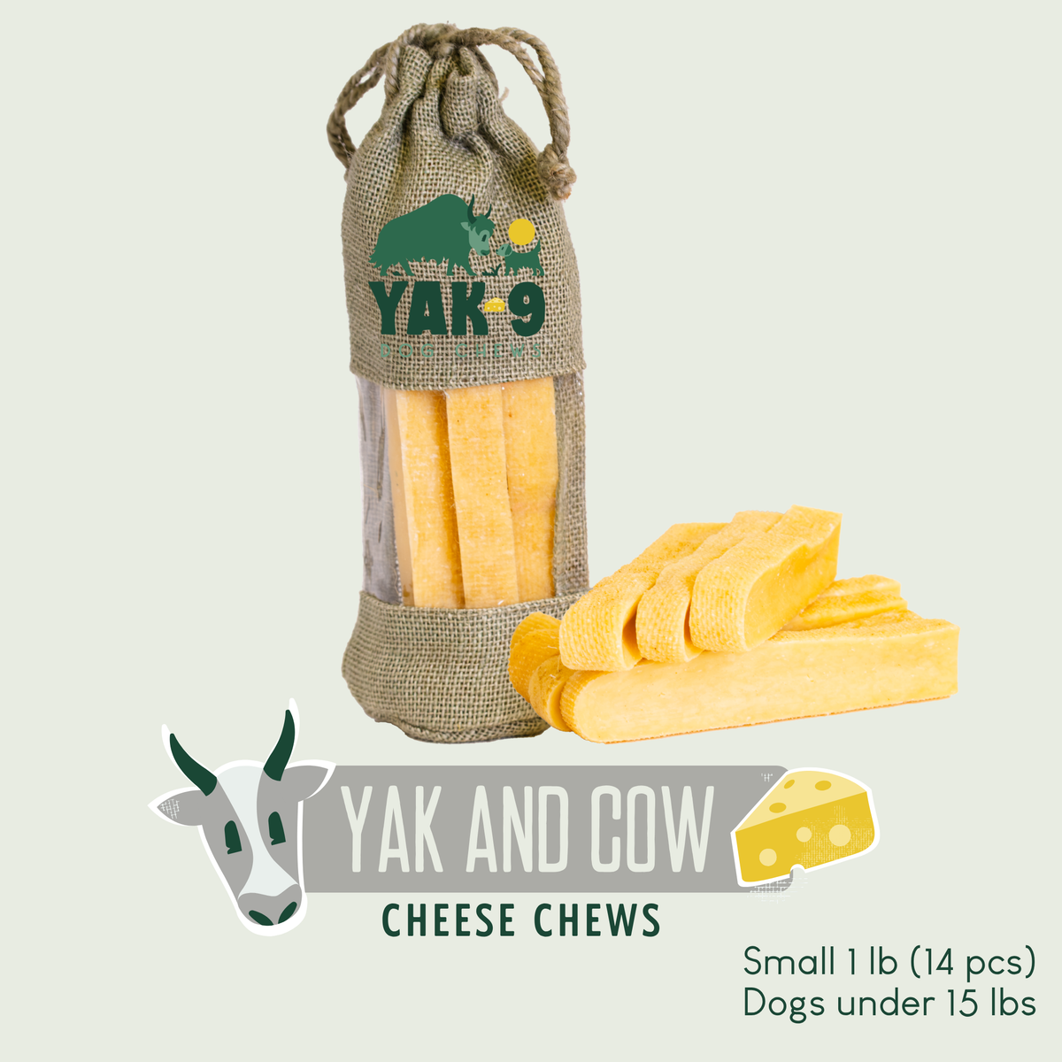 Yak9 Chews Yak and Cow Milk Chews for Dogs
