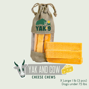 Yak9 Chews Yak and Cow Milk Chews for Dogs